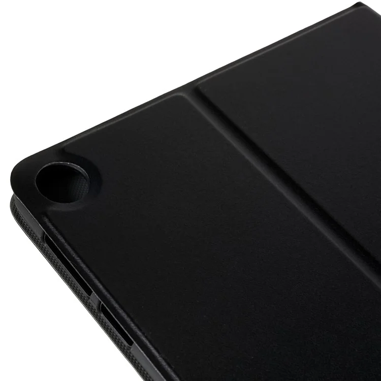 Capa de Couro PU para Huawei MatePad SE 10.4 polegadas, Capa Protetora de Tablet com Suporte - Preta