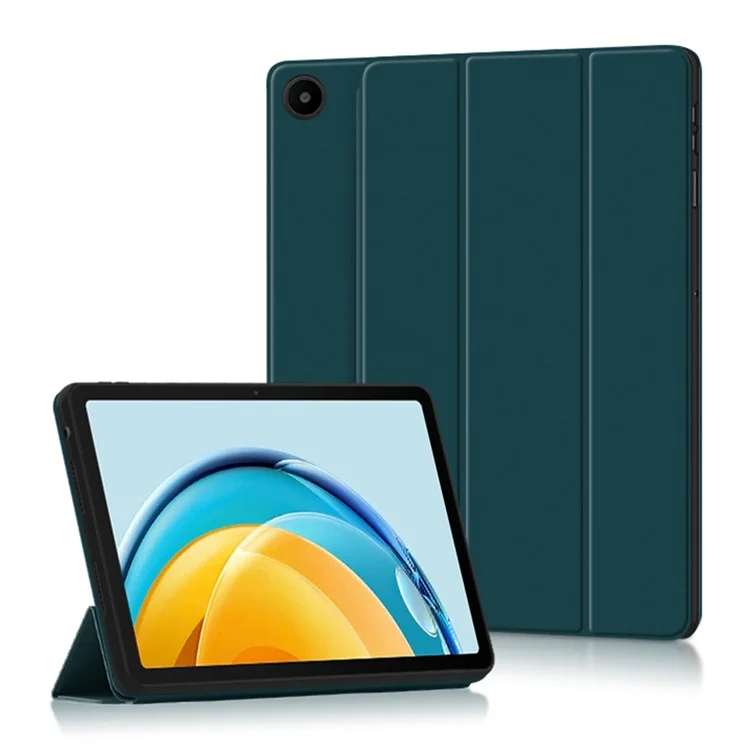 Per Huawei MatePad SE 10.4 pollici Tri-fold Stand Tablet Case PU Pelle Tablet Protettivo Cover - Verde
