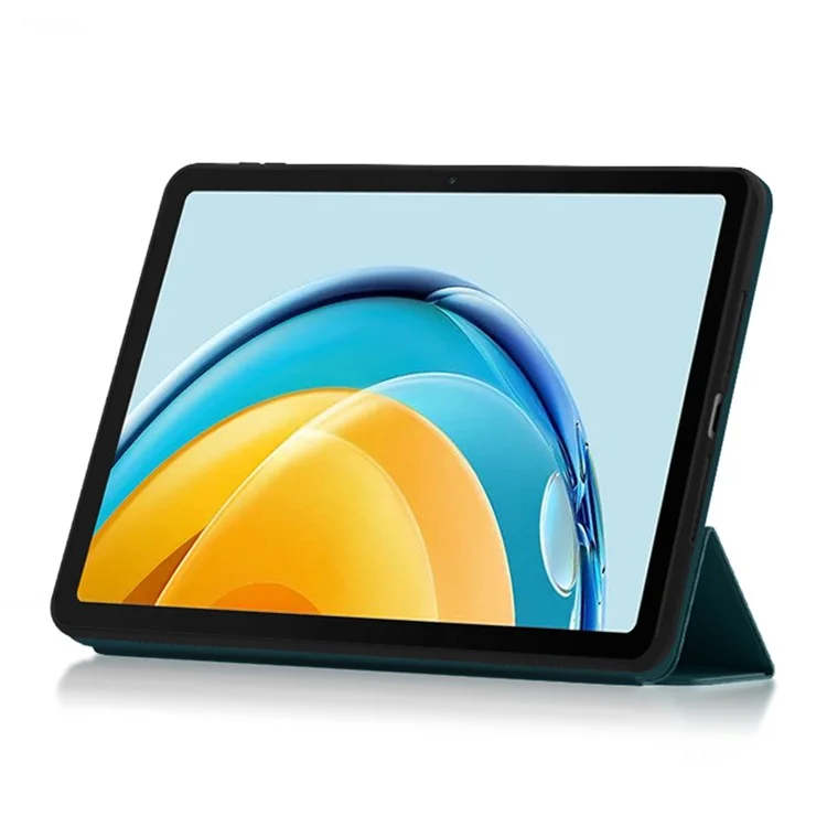 Per Huawei MatePad SE 10.4 pollici Tri-fold Stand Tablet Case PU Pelle Tablet Protettivo Cover - Verde