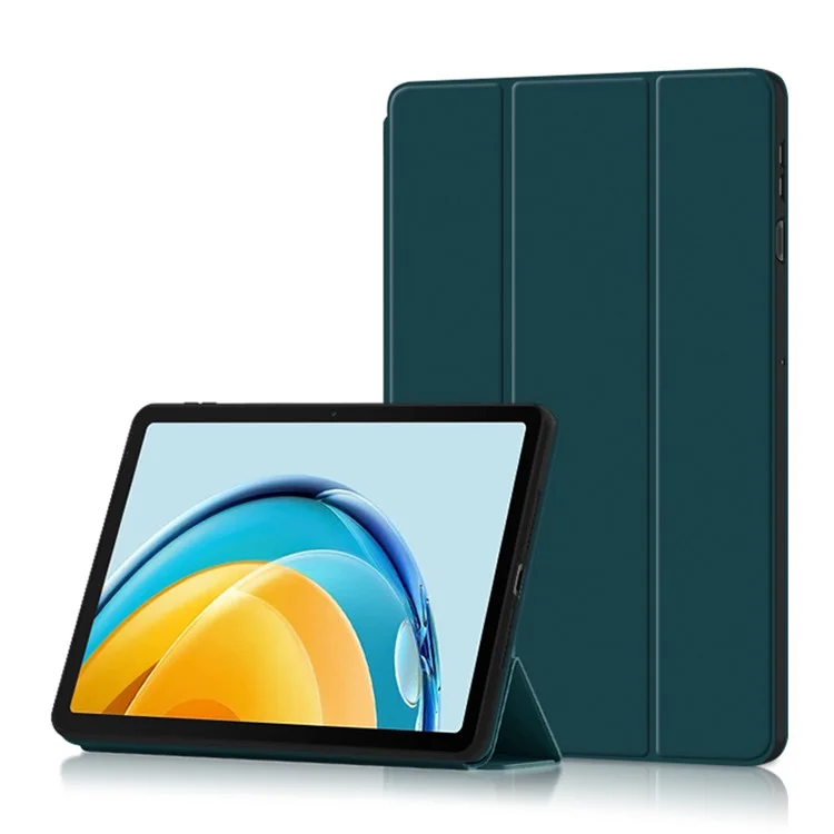 Per Huawei MatePad SE 10.4 pollici Tri-fold Stand Tablet Case PU Pelle Tablet Protettivo Cover - Verde