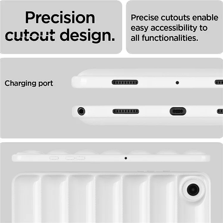 Pour Samsung Galaxy Tab A8 10.5 (2021) / (2022) Candy Color Shockproof Case Down Jacket Design Anti-scratch TPU Cover - Blanc