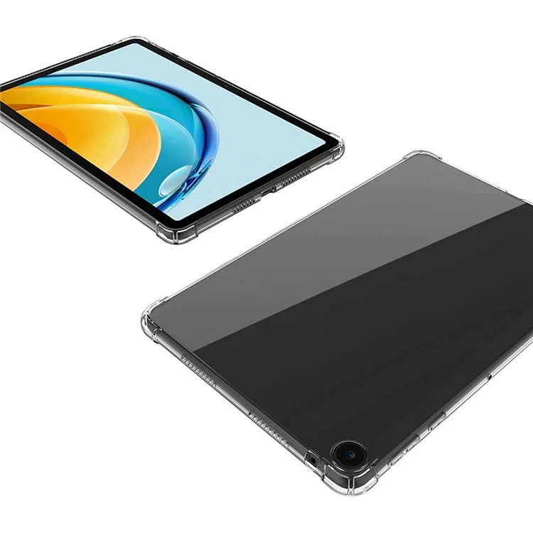 Capa de Tablet TPU Leve para Huawei MatePad SE 10.4 polegadas, Capa de Tablet Transparente e à Prova de Choques com Cantos Reforçados