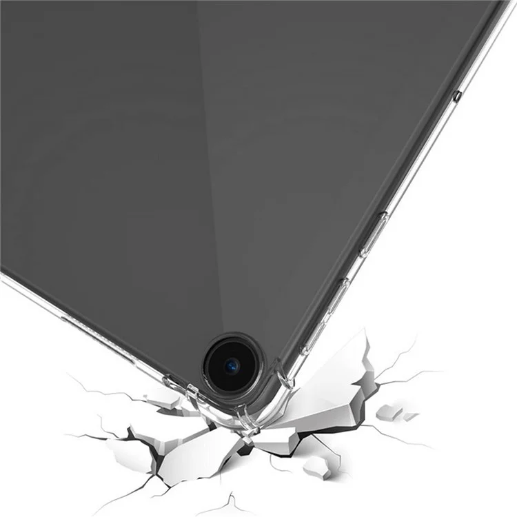 Capa de Tablet TPU Leve para Huawei MatePad SE 10.4 polegadas, Capa de Tablet Transparente e à Prova de Choques com Cantos Reforçados