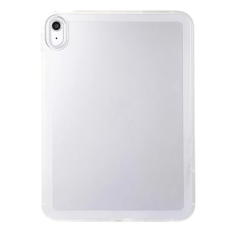 For iPad (2025) / 10.9 (2022) Case Soft TPU Corner Cushion Tablet Cover - White