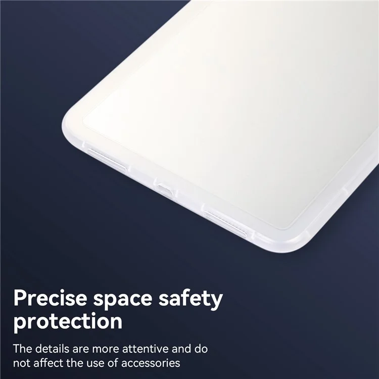 For iPad (2025) / 10.9 (2022) Case Soft TPU Corner Cushion Tablet Cover - White