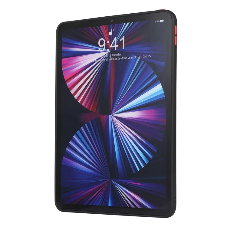 Für iPad Pro 11 (2020) / (2021) / (2022) Hard PC + TPU Slim Case Skin-Touch Stoßfeste Tablet-Abdeckung - Schwarz