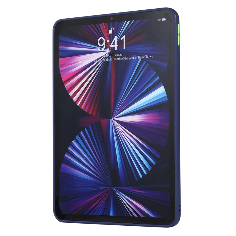 For iPad Pro 11 (2020) / (2021) / (2022) Hard PC + TPU Slim Case Skin-Touch Shockproof Tablet Cover - Green