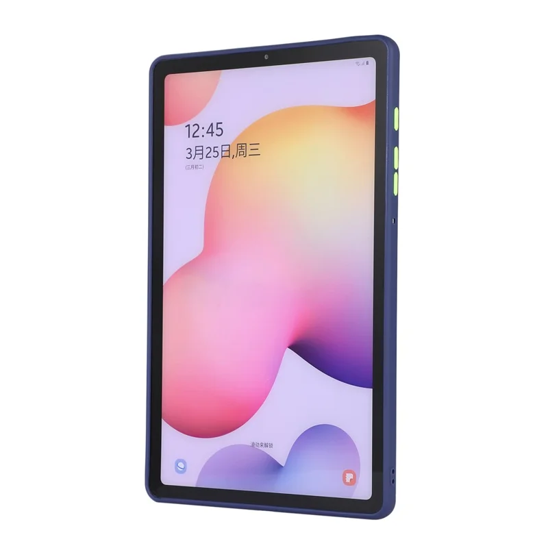 For Samsung Galaxy Tab S6 Lite (2024) / S6 Lite (2022) / S6 Lite (2020) SM-P610 Slim Case Skin-Touch Hard PC + TPU Protective Cover - Blue