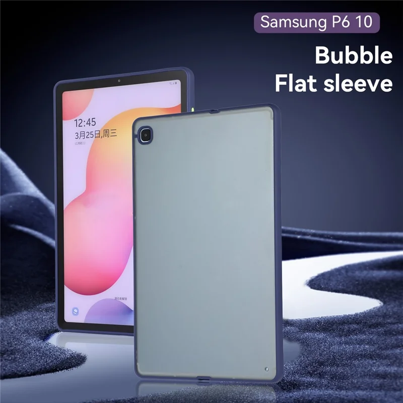 For Samsung Galaxy Tab S6 Lite (2024) / S6 Lite (2022) / S6 Lite (2020) SM-P610 Slim Case Skin-Touch Hard PC + TPU Protective Cover - Blue