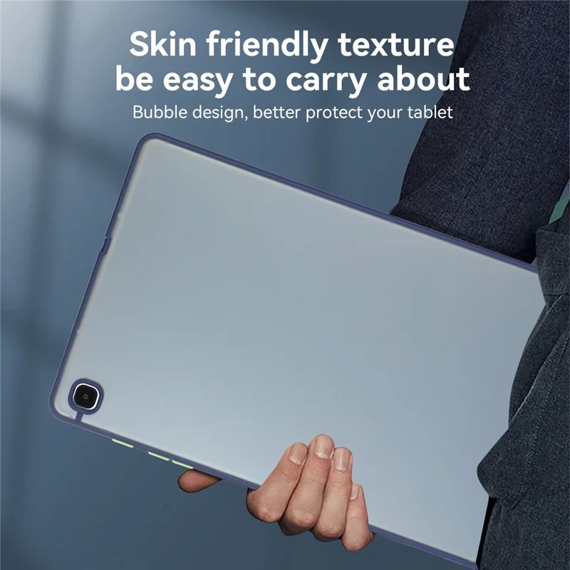 For Samsung Galaxy Tab S6 Lite (2024) / S6 Lite (2022) / S6 Lite (2020) SM-P610 Slim Case Skin-Touch Hard PC + TPU Protective Cover - Blue