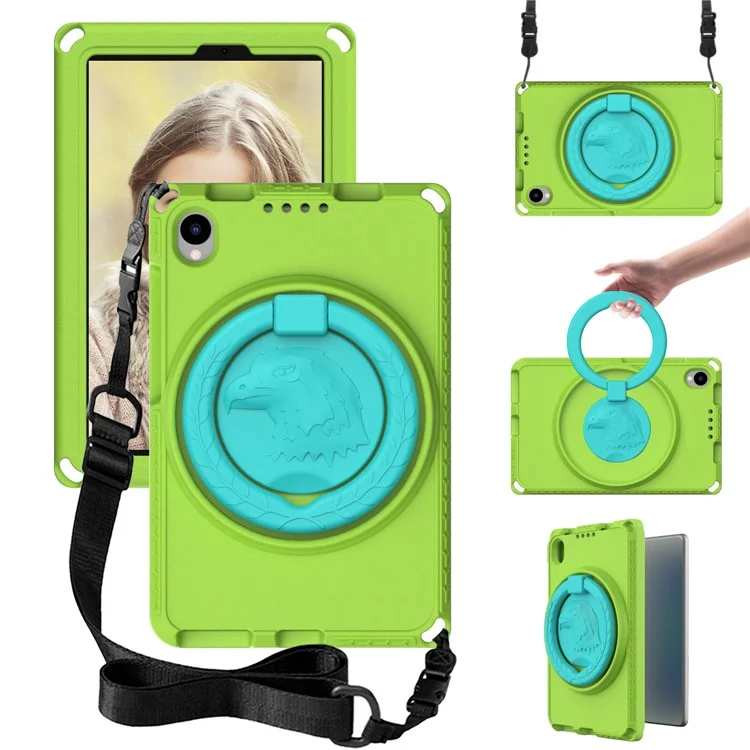 Para Samsung Galaxy Tab A 8.4 (2020) T307 / T307U / Huawei MatePad T8 / Lenovo Tab M8 TB-8505F / 8705N Funda EVA con Correa - Verde