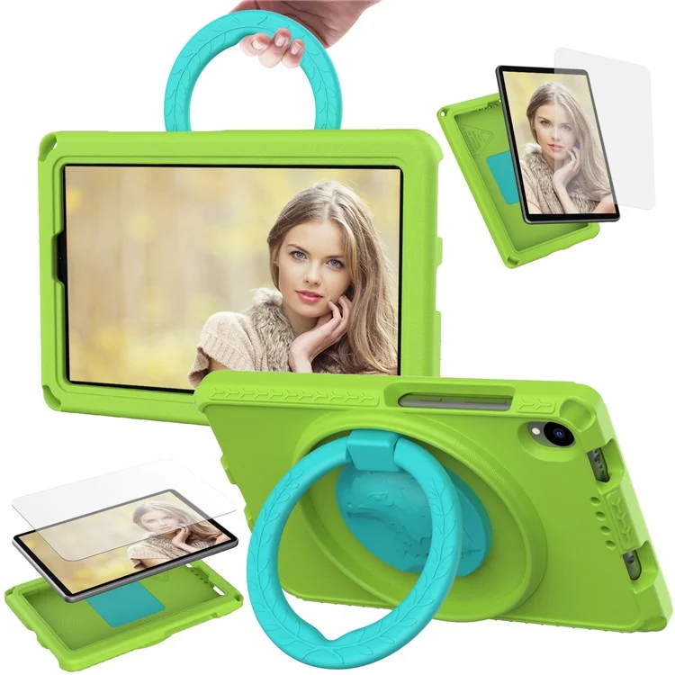 Para Samsung Galaxy Tab A 8.4 (2020) T307 / T307U / Huawei MatePad T8 / Lenovo Tab M8 TB-8505F / 8705N Funda EVA con Correa - Verde