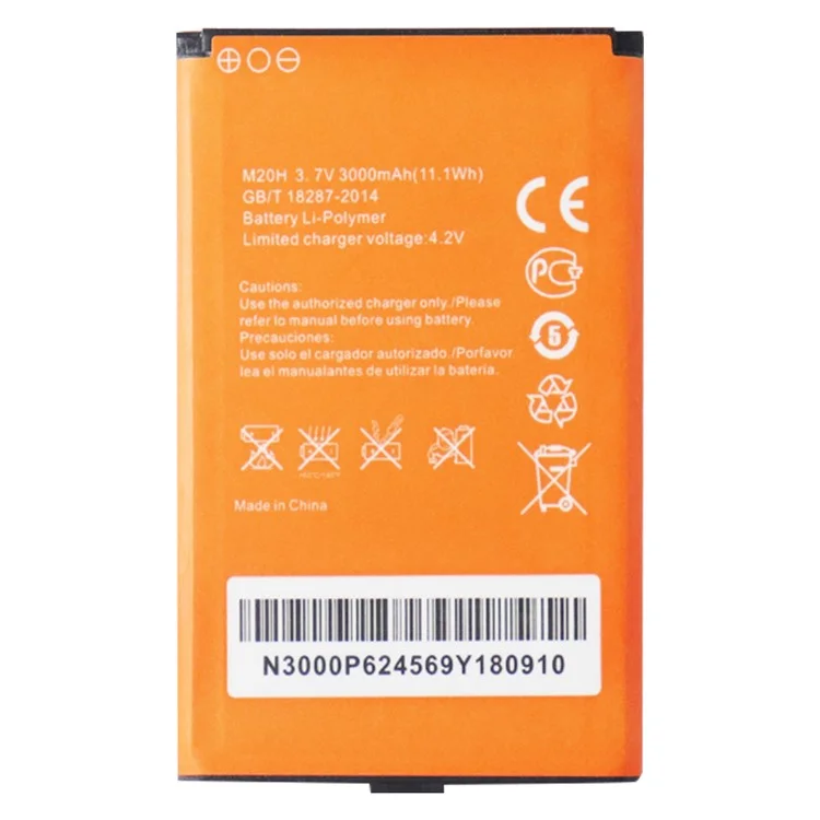 For Benton M100 M100A M100B M100C M27HG 4G LTE 3.7V 3000mAh Lithium-ion Polymer WiFi Router Hotspot Battery (Encode: M20H) (without Logo)