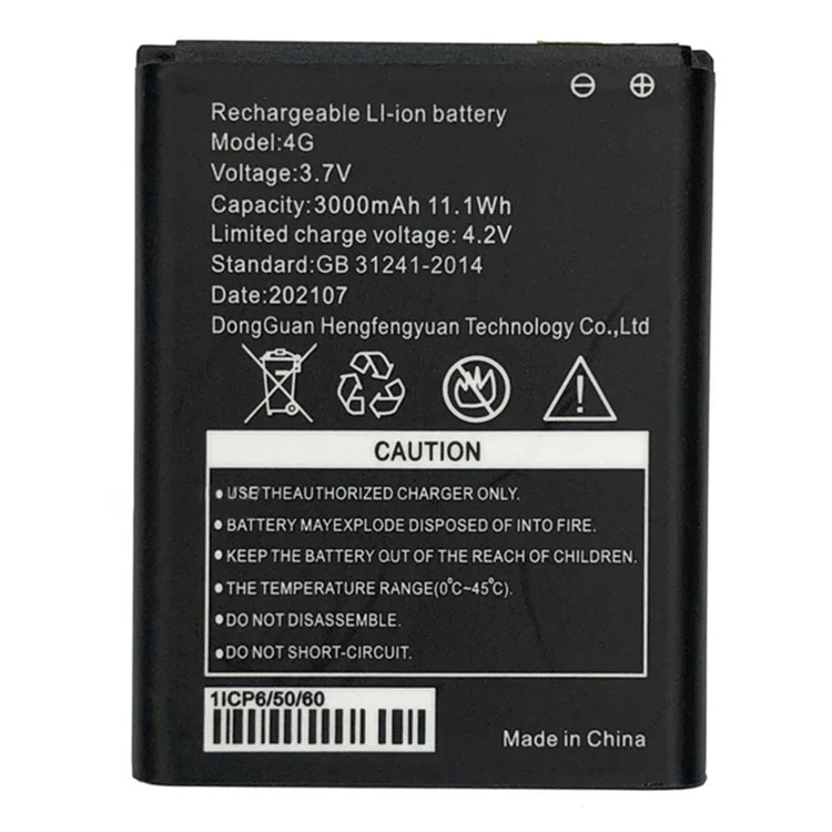 Per SINELINK D623 D523 FREEWORKS D921 B803 MF836 4G Poecke WiFi 3.8V 3000mAh Batteria agli ioni di litio polimerica (Codifica: 4G) (senza logo)