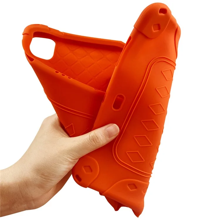 Para Ipad Pro 12.9 (2018) /(2020) /(2021) /(2022) Caixa de Comprimido Soft Silicone Kickstand Tampa de Proteção - Preto