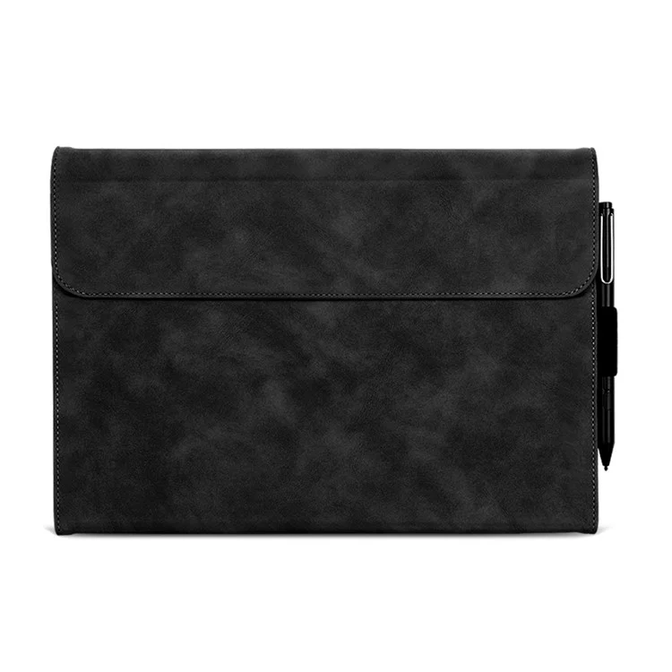 Pour étui clavier en cuir PU pour Microsoft Surface Pro 9 avec support réglable anti-chute - Noir