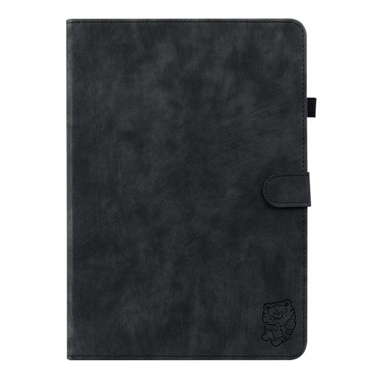 For Honor Pad V8 Pro Funda para tablet PU Leather Tiger Pattern Stand Folio Protective Cover con soporte para tarjetas - Negro
