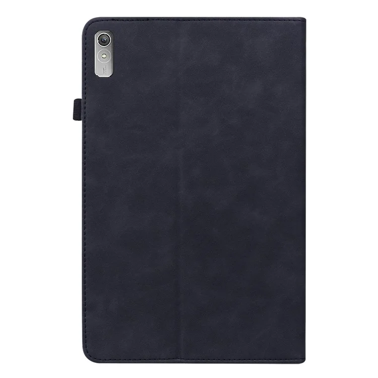 Étui pour Lenovo Tab P11 Gen 2 Tablette, en cuir PU, avec support, poche zippée, fente pour carte - Noir