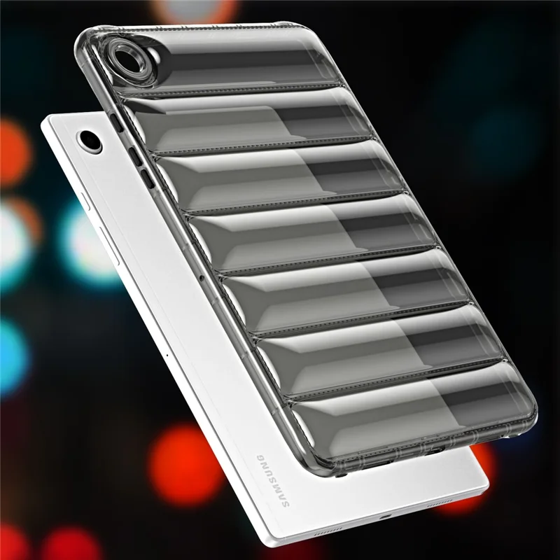 For Samsung Galaxy Tab A8 10.5 (2021) / (2022) Tablet Case Down Jacket Design Anti-scratch TPU Cover - Grey