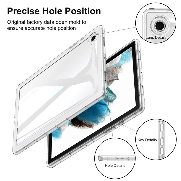 Для Samsung Galaxy Tab A8 10.5 (2022) / (2021) Case Soft TPU Shockproof Protective Cover - Grey