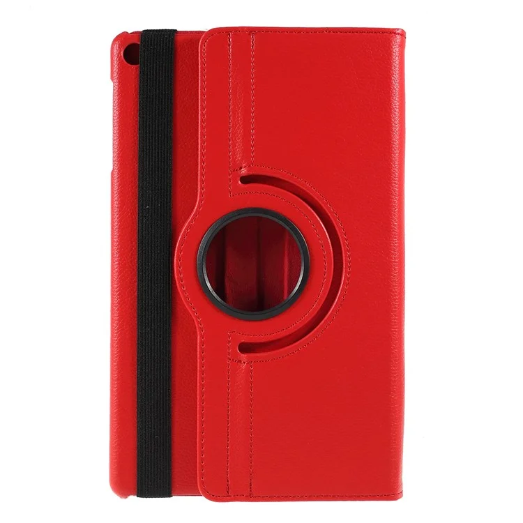 Para Huawei MatePad SE 10,4 polegadas Capa Giratória de 360 Graus de Couro PU com Elástica - Vermelho