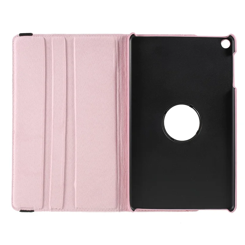 For Huawei MatePad SE 10.4-inch Case 360-Degree Rotating PU Leather Cover with Elastic Band - Pink