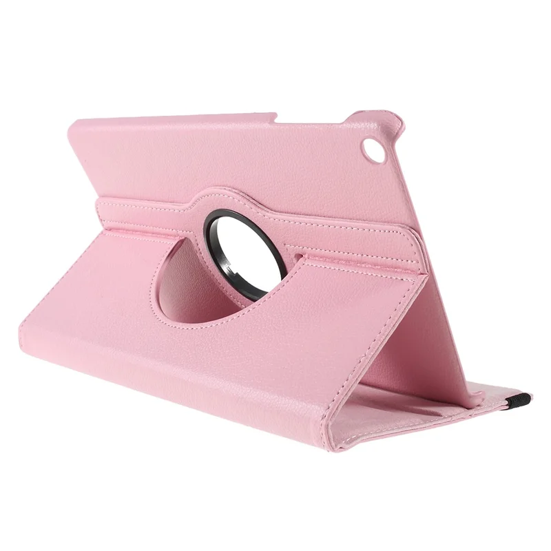 For Huawei MatePad SE 10.4-inch Case 360-Degree Rotating PU Leather Cover with Elastic Band - Pink