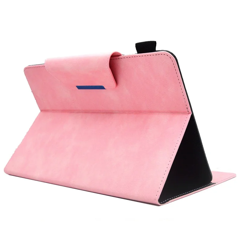 Universal PU Leather Case for 8-inch Tablet Stand Wallet Tablet Cover (Slim Lightweight Style) - Pink