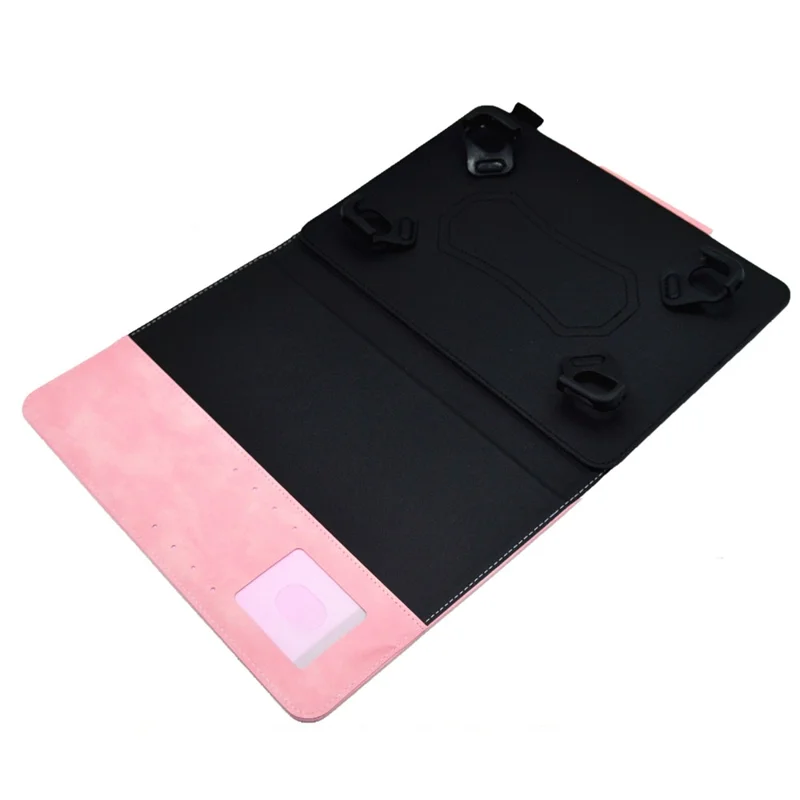Universal PU Leather Case for 8-inch Tablet Stand Wallet Tablet Cover (Slim Lightweight Style) - Pink