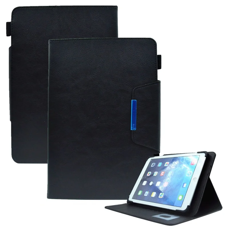 Universal PU Leather Case for 8-inch Tablet Stand Wallet Tablet Cover (Slim Lightweight Style) - Black