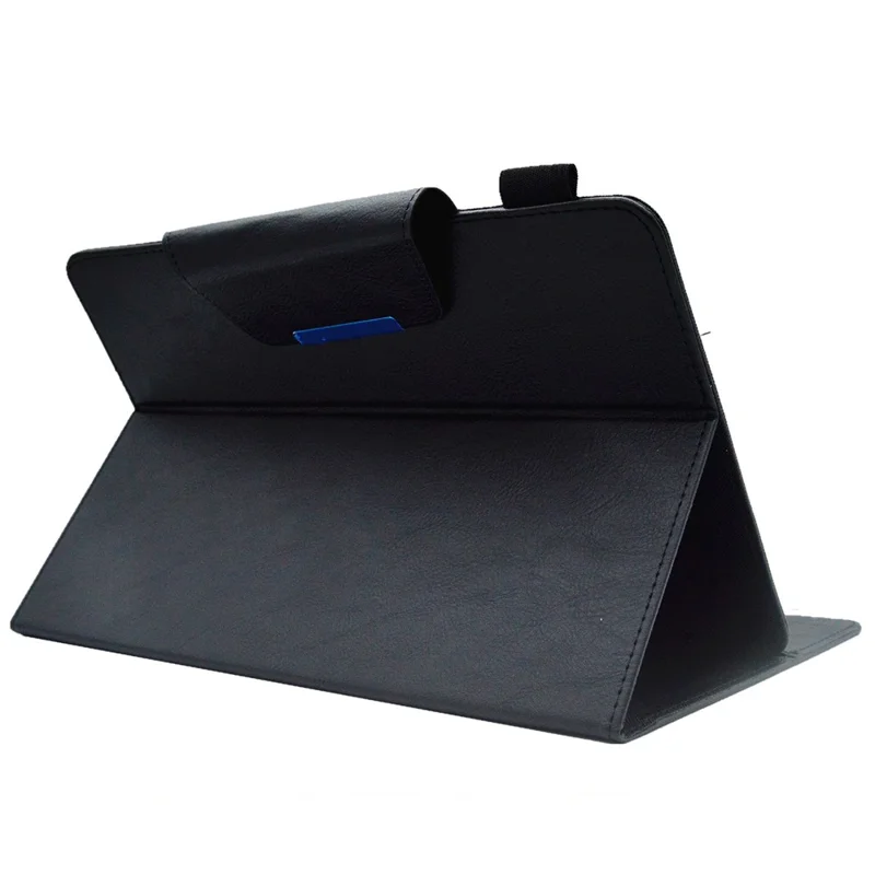 Universal PU Leather Case for 8-inch Tablet Stand Wallet Tablet Cover (Slim Lightweight Style) - Black