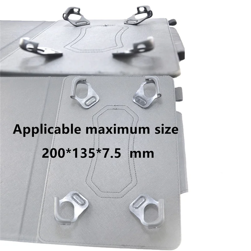 Universal PU Leather Case for 8-inch Tablet Stand Wallet Tablet Cover (Slim Lightweight Style) - Black