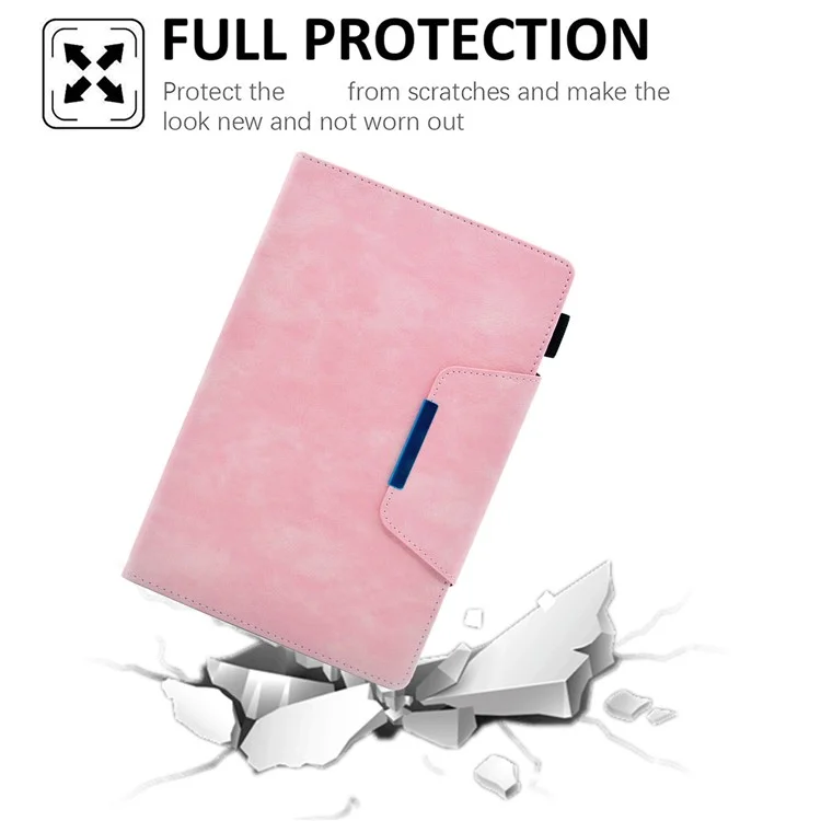 For Samsung Galaxy Tab A 8.0 (2019) SM-T290 (Wi-Fi) / SM-T295 (LTE) Tablet Case Leather Business Slim Stand Cover - Pink