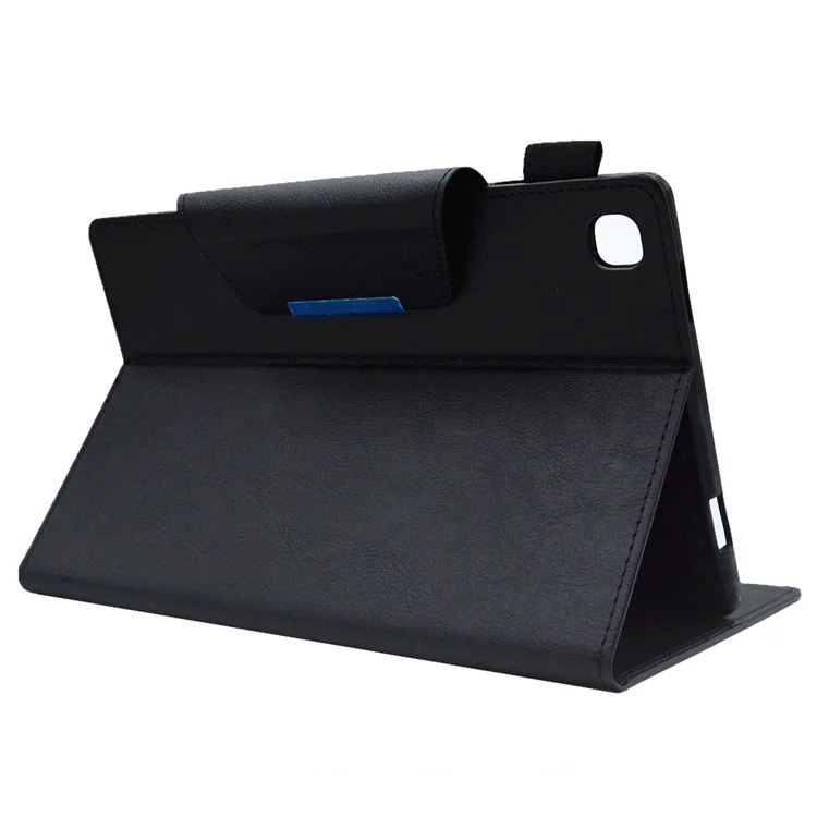 Para Samsung Galaxy Tab A8 10.5 (2021) X200 X205 / (2022) Funda de Soporte para Tablets Estuche de Cartera de Piel Sintética Delgada - Negro
