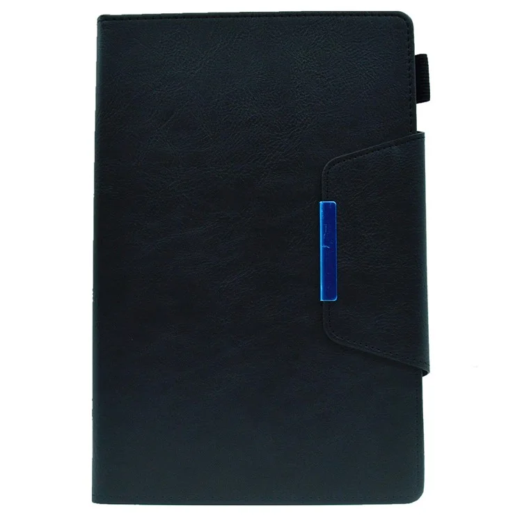 Para Samsung Galaxy Tab A8 10.5 (2021) X200 X205 / (2022) Funda de Soporte para Tablets Estuche de Cartera de Piel Sintética Delgada - Negro