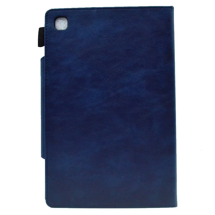 For Samsung Galaxy Tab A8 10.5 (2021) X200 X205 / (2022) Tablet Stand Case PU Leather Wallet Slim Tablet Cover - Blue