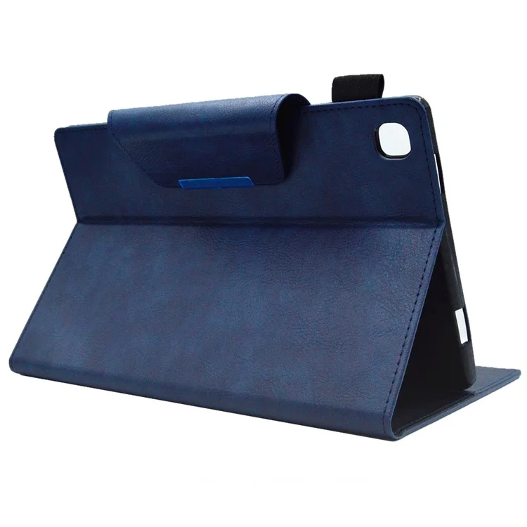 For Samsung Galaxy Tab A8 10.5 (2021) X200 X205 / (2022) Tablet Stand Case PU Leather Wallet Slim Tablet Cover - Blue