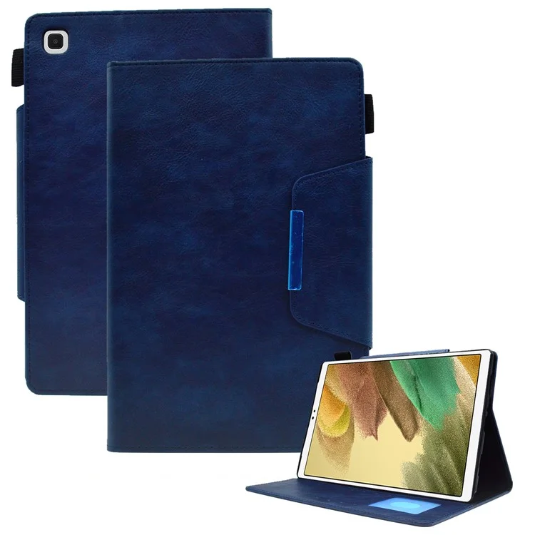 For Samsung Galaxy Tab A7 Lite 8.7-inch T220  / T225 Leather Tablet Stand Cover Wallet Slim Tablet Case - Blue