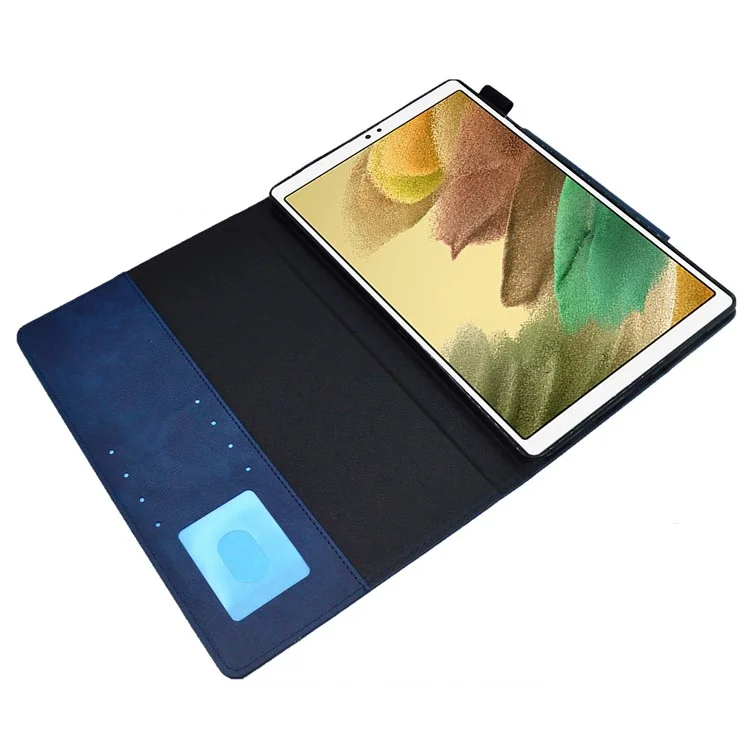 For Samsung Galaxy Tab A7 Lite 8.7-inch T220  / T225 Leather Tablet Stand Cover Wallet Slim Tablet Case - Blue