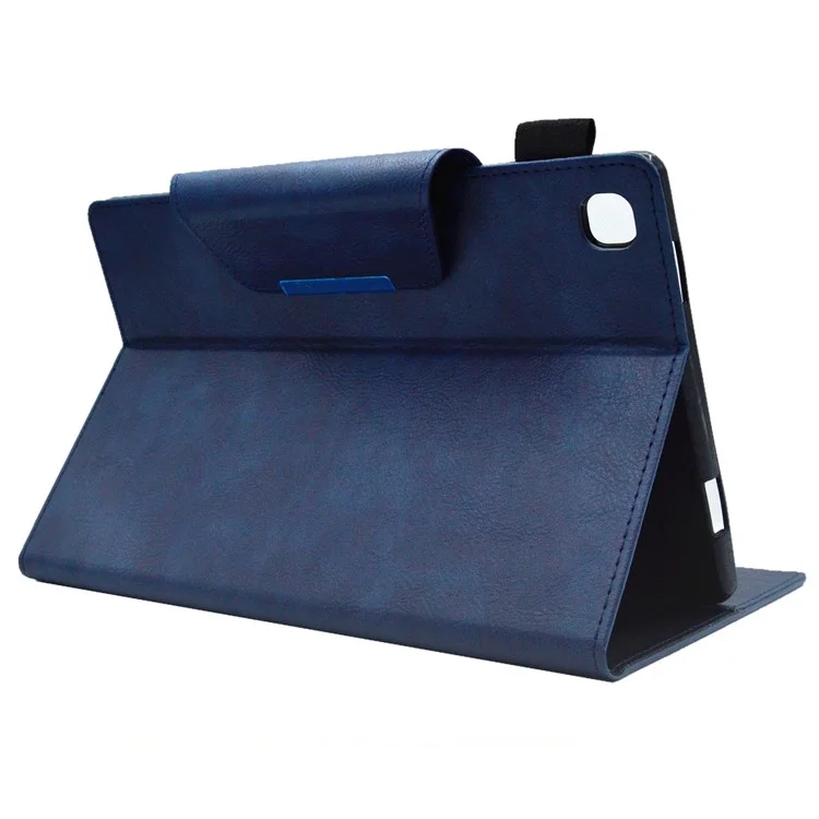 For Samsung Galaxy Tab A7 Lite 8.7-inch T220  / T225 Leather Tablet Stand Cover Wallet Slim Tablet Case - Blue