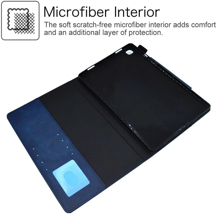Para Samsung Galaxy Tab A7 Lite 8.7 pulgadas T220 / T225 Funda de Cuero Soporte para Tablet Billetera Delgada Carcasa para Tablet - Azul