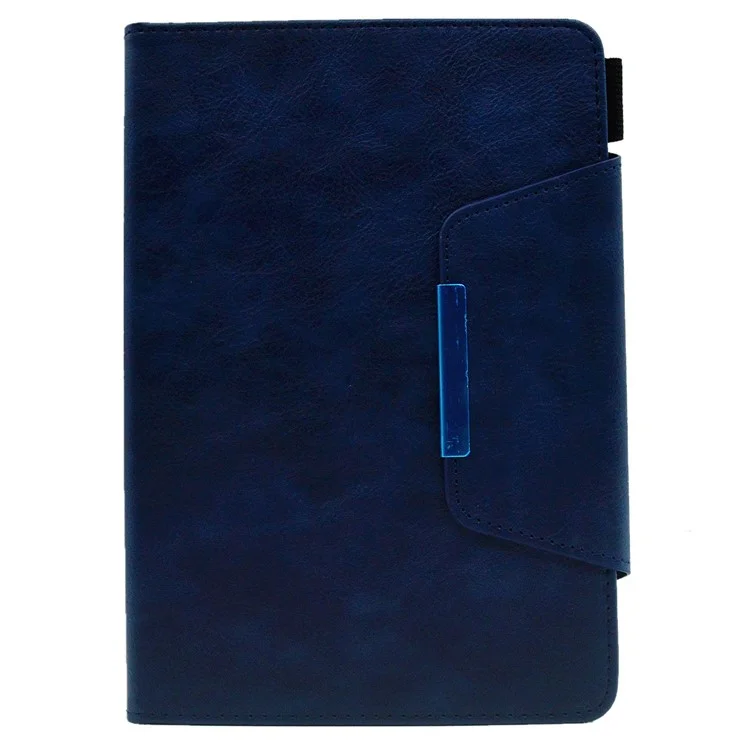 Para iPad Mini / Mini 2 / 3 / 4 / (2019) 7.9 polegadas Carteira Stand Tablet Case Auto Wake / Sleep Leather Slim Tablet Cover - Azul