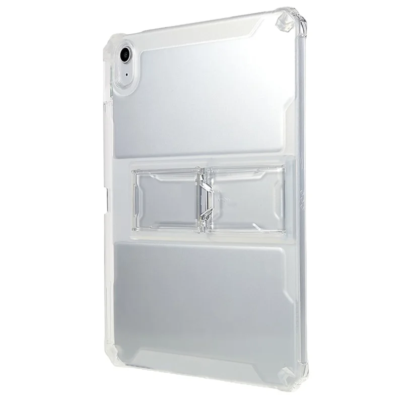 Coque de tablette transparente TPU avec support pivotant pour iPad (2025) / 10,9 (2022), housse de protection anti-chute