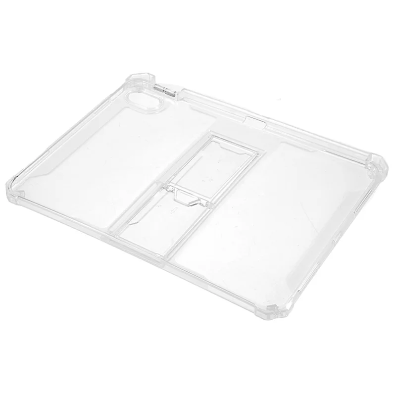 Coque de tablette transparente TPU avec support pivotant pour iPad (2025) / 10,9 (2022), housse de protection anti-chute