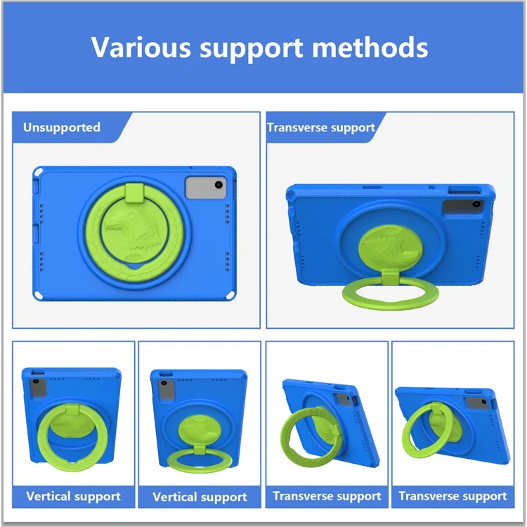 Para Lenovo Tab M10 Plus (3ª generación) TB-125F 10.6 / Xiaomi Redmi Pad 10.6 Tablet Case EVA+PC Anti-drop Tablet Cover - Azul