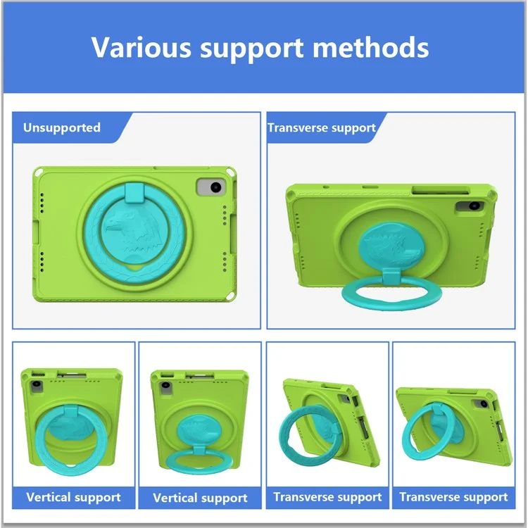 Pour Lenovo Tab K10 TB-X6C6F 10. / Huawei MatePad SE 10.4 / Samsung Galaxy Tab S6 Lite P610 / 615 / S6 Lite (2022) Étui pour tablette - Vert