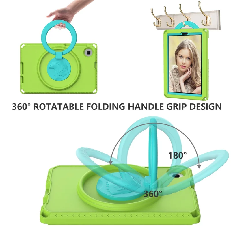 For Samsung Galaxy Tab A11 / A9 / A 8.0 (2019) SM-T290 (Wi-Fi) / SM-T295 (LTE) / Tab A7 Lite 8.7-inch (2020) T220 / T225 Tablet Cover - Green