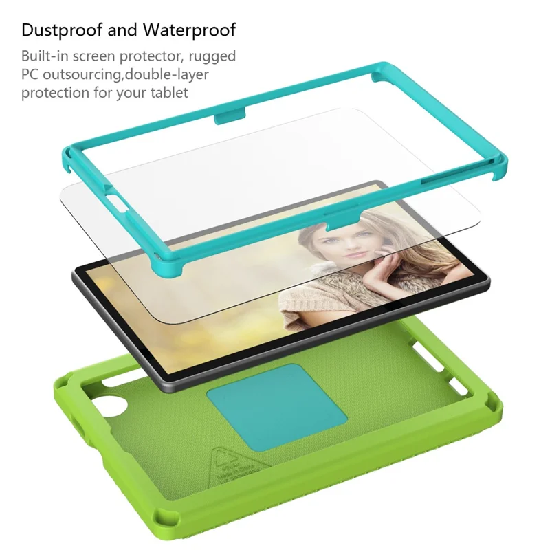 For Samsung Galaxy Tab A11 / A9 / A 8.0 (2019) SM-T290 (Wi-Fi) / SM-T295 (LTE) / Tab A7 Lite 8.7-inch (2020) T220 / T225 Tablet Cover - Green