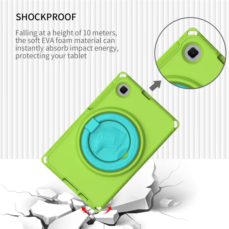 For Samsung Galaxy Tab A11 / A9 / A 8.0 (2019) SM-T290 (Wi-Fi) / SM-T295 (LTE) / Tab A7 Lite 8.7-inch (2020) T220 / T225 Tablet Cover - Green