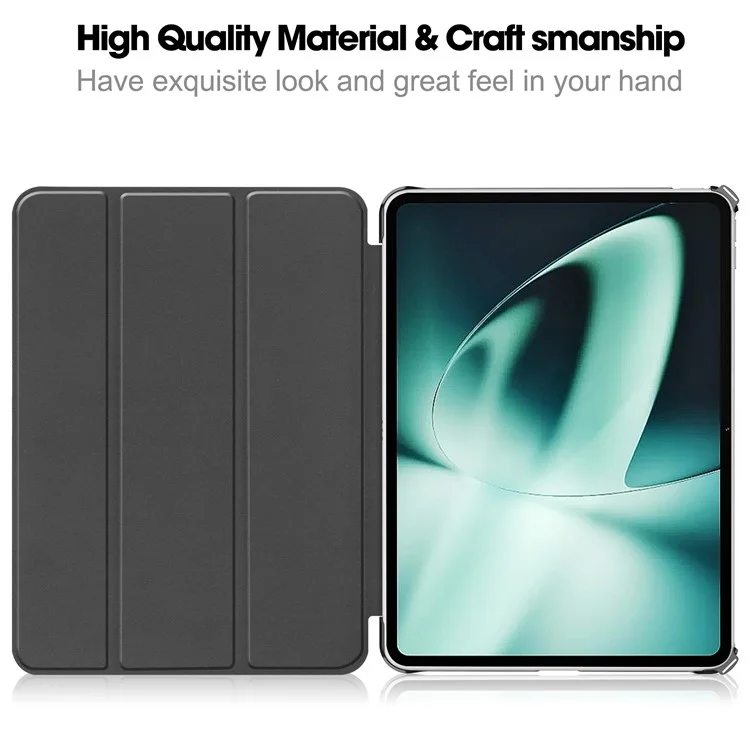Capa para Tablet de Impressão de Padrões para OnePlus Pad, Capa de Tablet de Couro PU Dobrável em Três Partes, Suporte Anti-queda - Não Me Toque